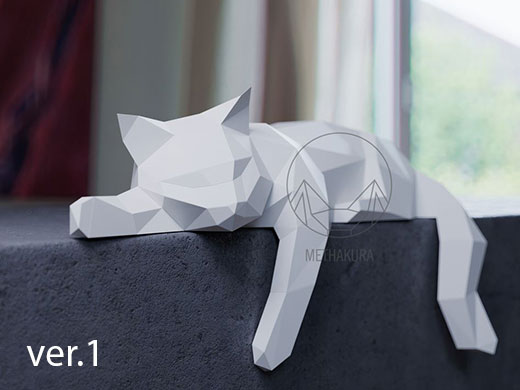 Model - Коты, кот papercraft, бумажный кот, развертка кота, схема кота,  шаблон кота